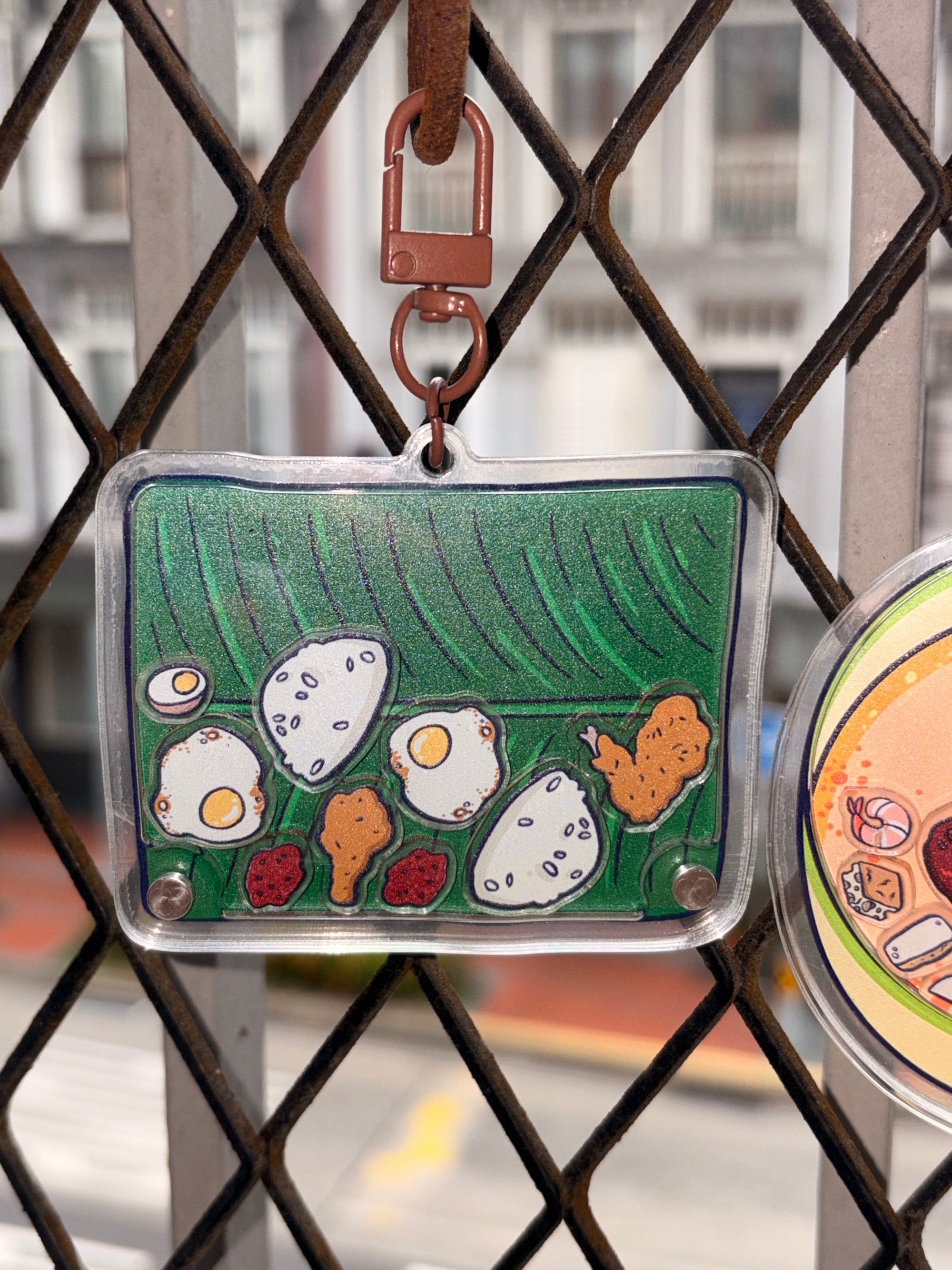 Nasi Lemak Shaker Bag Charm