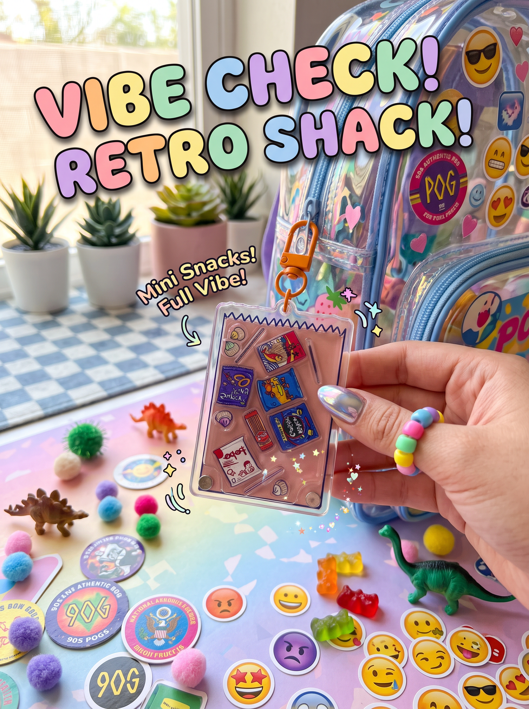 Old School Snacks Bag Charm