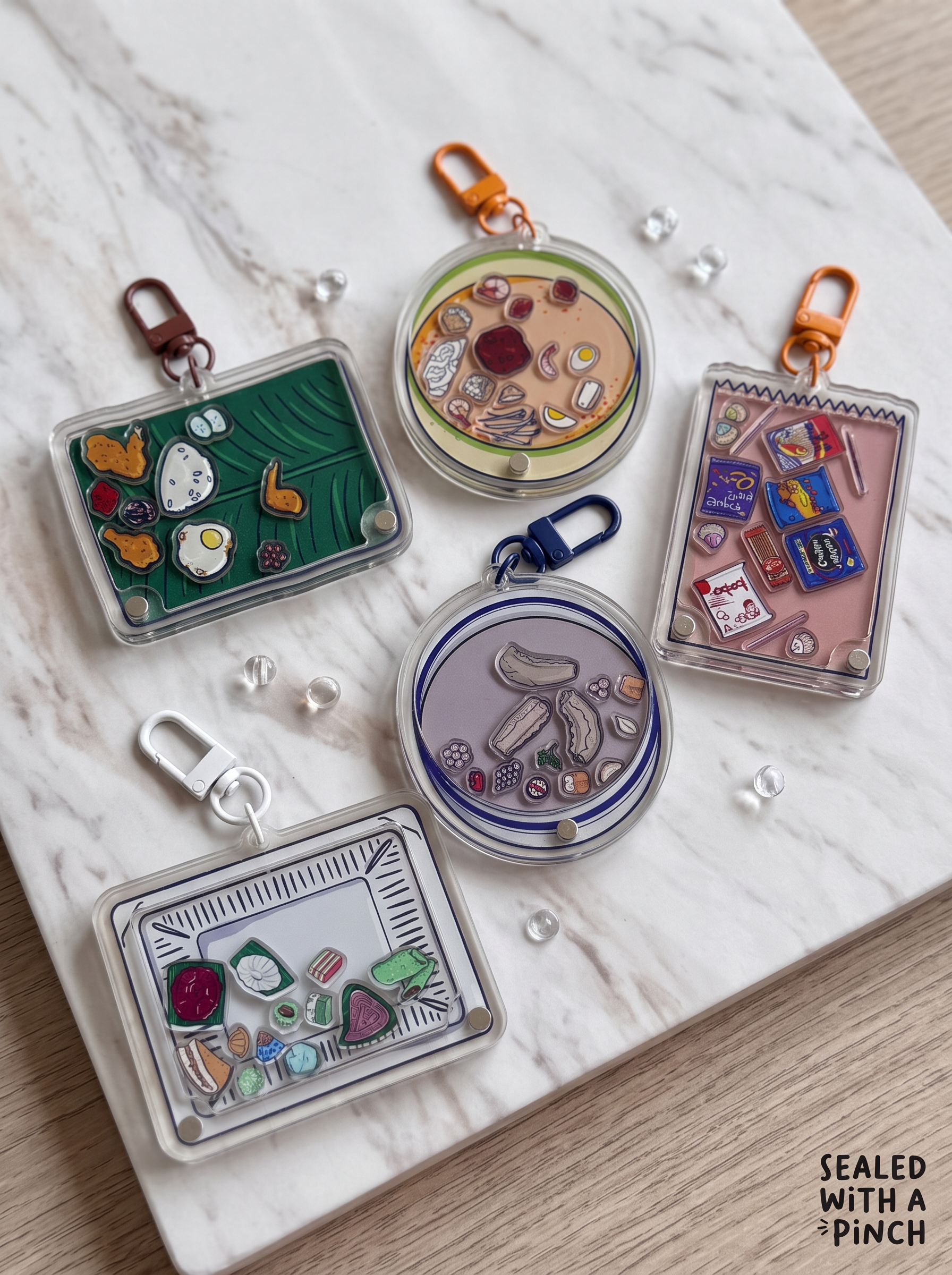 Old School Snacks Bag Charm