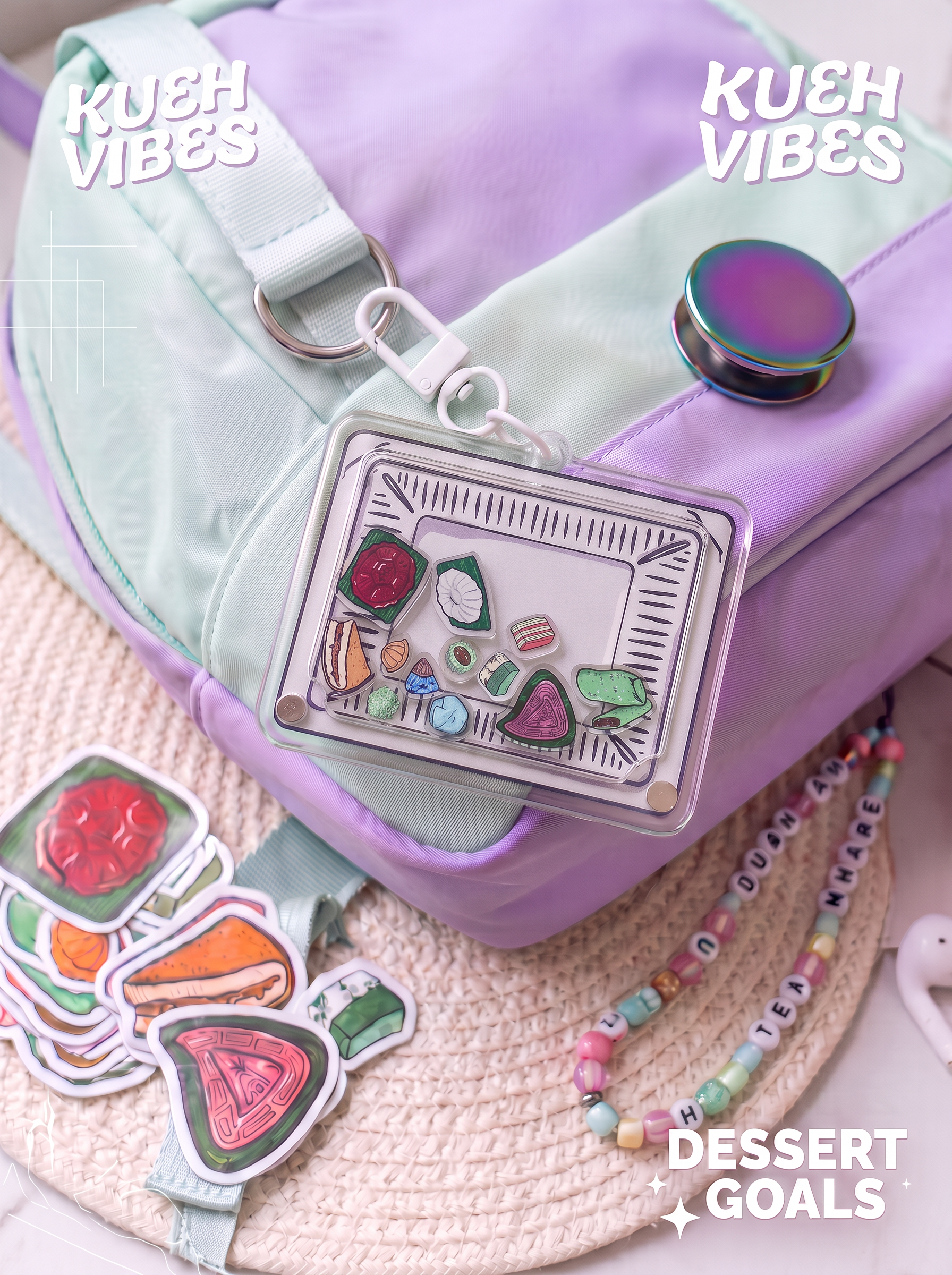 Nyonya Kueh Shaker Bag Charm
