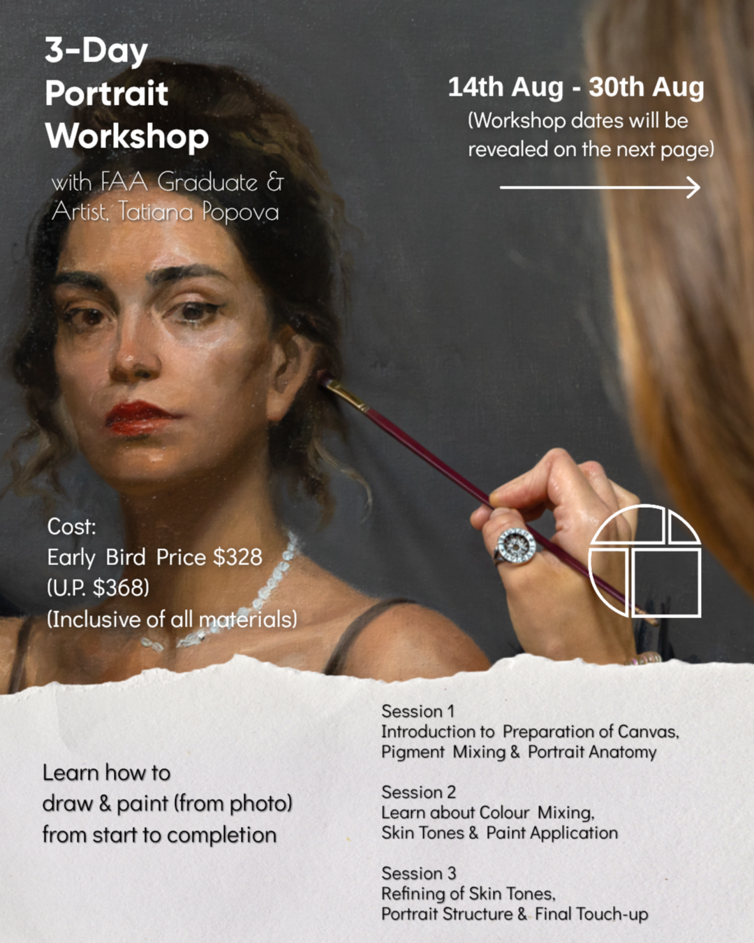 3-Day Portrait Workshop with FAA Graduate & Artist, Tatiana Popova 2026