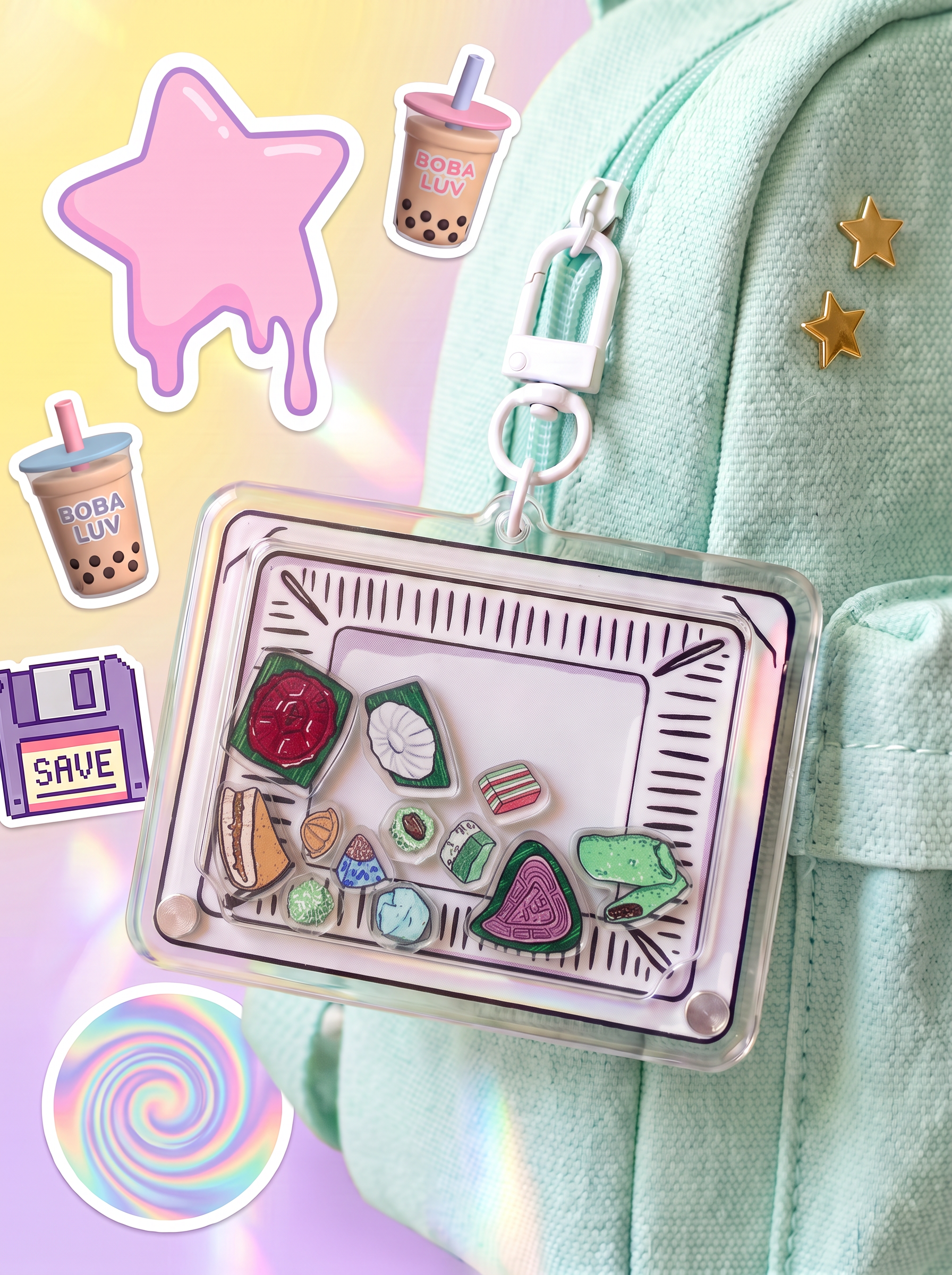 Nyonya Kueh Shaker Bag Charm