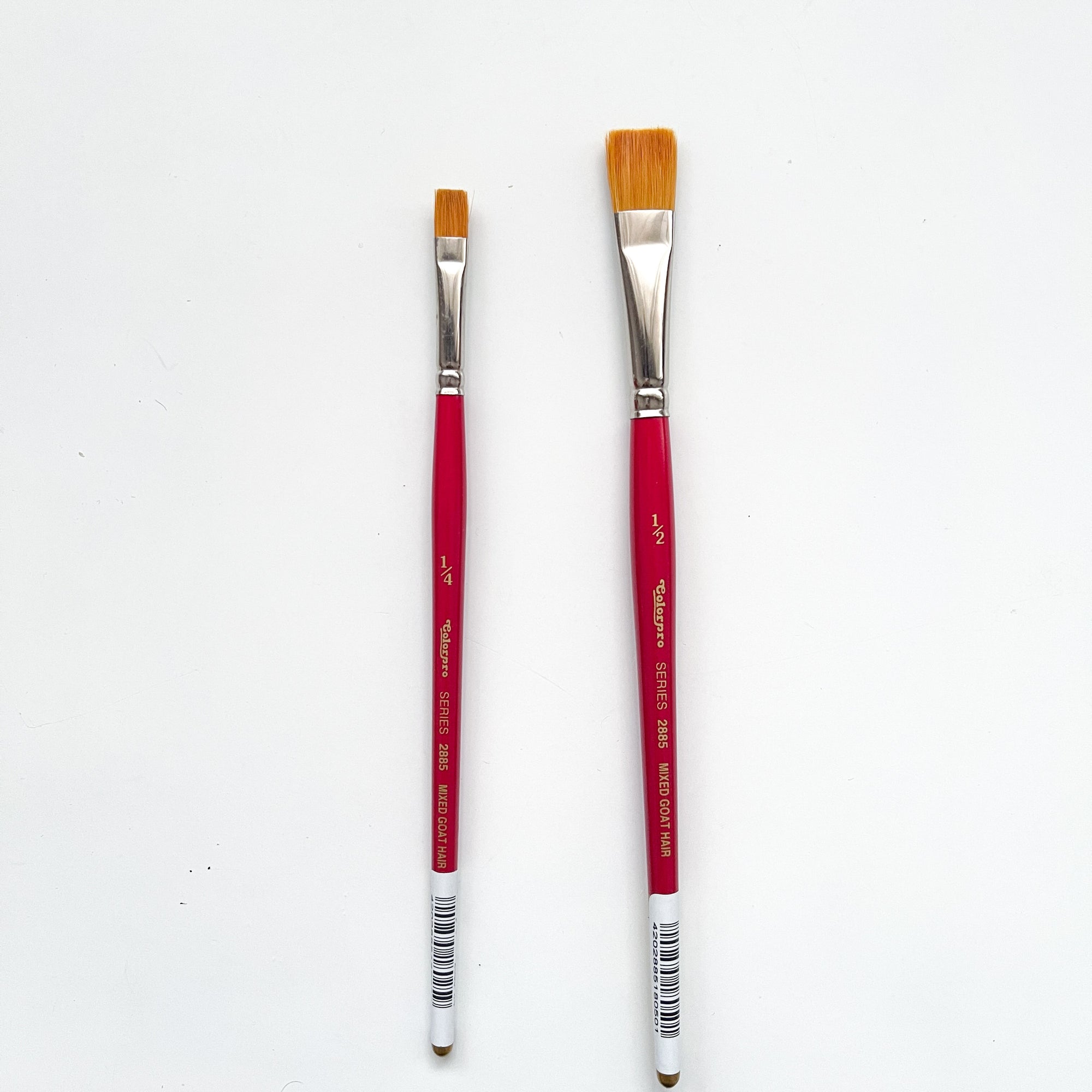 Colorpro Flat Brushes - Size 1/4 , 1/2