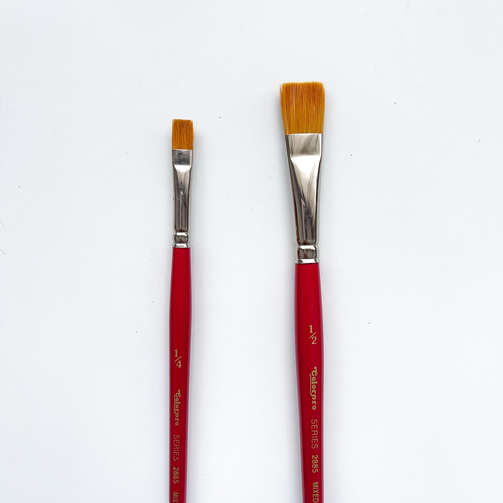 Colorpro Flat Brushes - Size 1/4 , 1/2